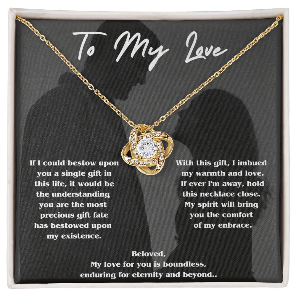 To My Love - Love Knot Necklace - Universal Treasure Company