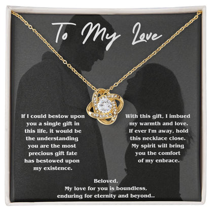 To My Love - Love Knot Necklace - Universal Treasure Company