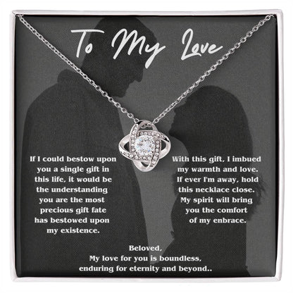 To My Love - Love Knot Necklace - Universal Treasure Company