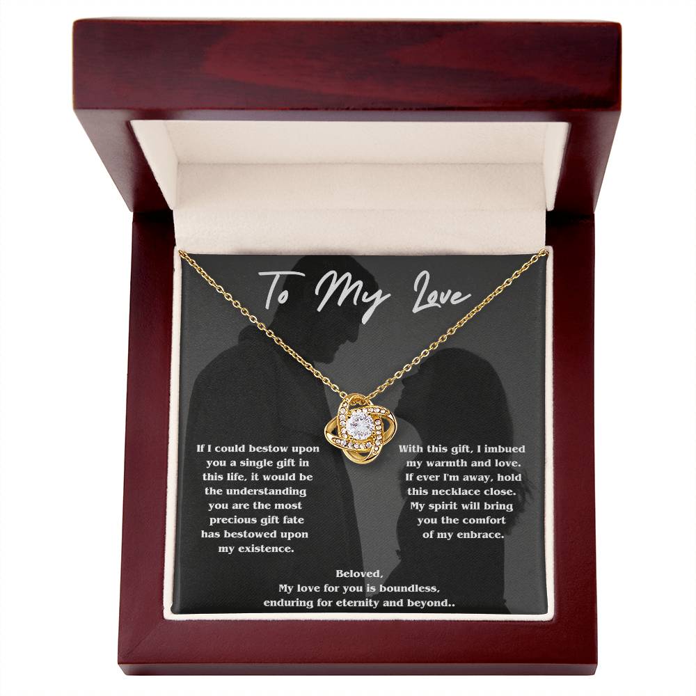 To My Love - Love Knot Necklace - Universal Treasure Company