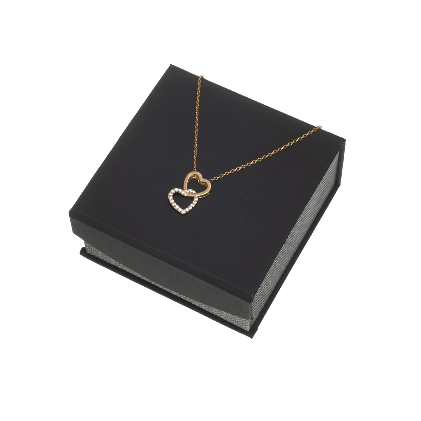 To My Loving Mom From Daughter - Interlocked Hearts Necklace - Universal Treasure Company