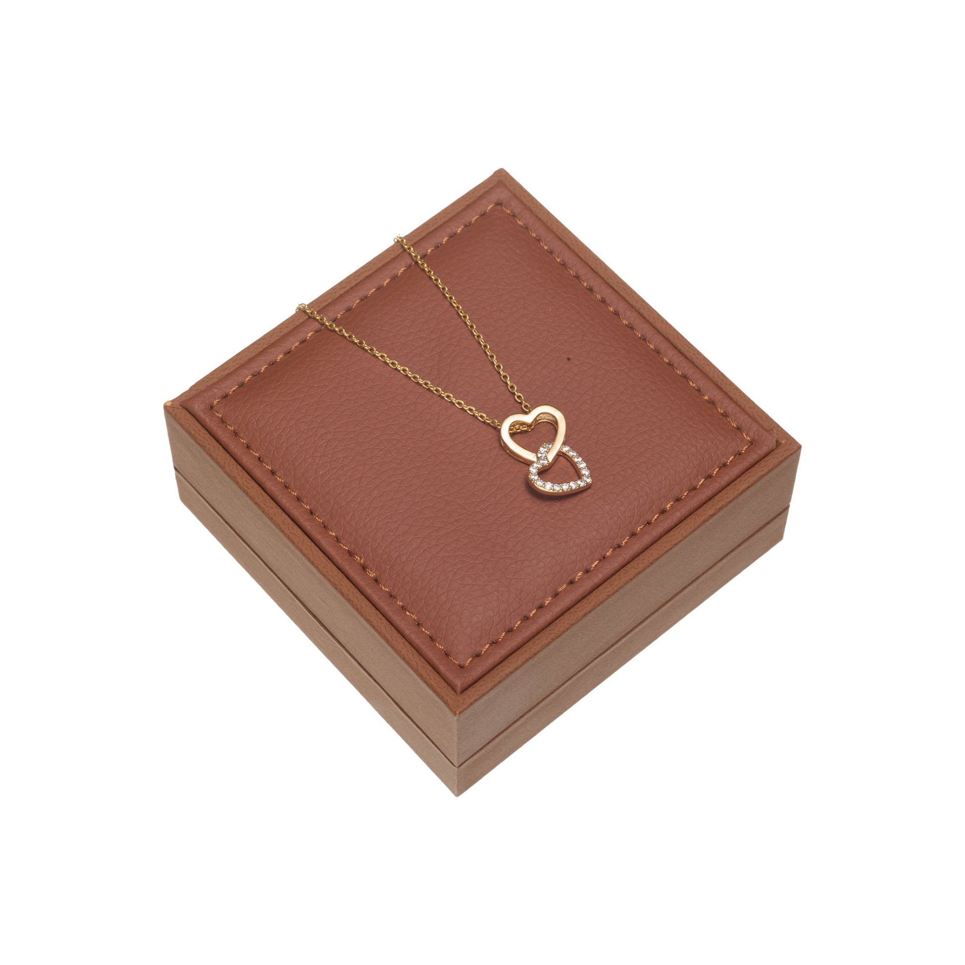 To My Loving Mom From Daughter - Interlocked Hearts Necklace - Universal Treasure Company